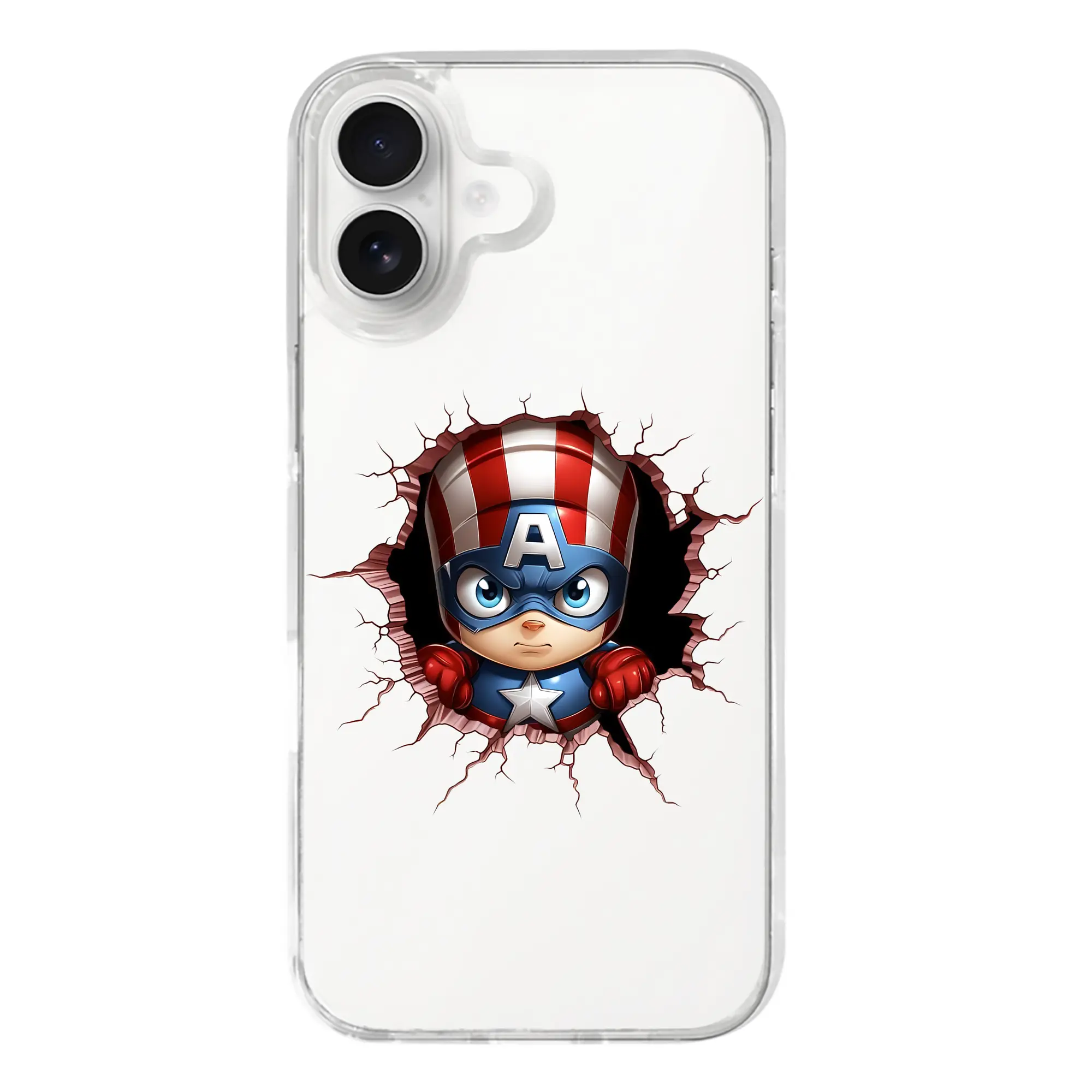 アベンジャーズ (Avenjāzu) グッズ キャプテン・アメリカ（Captain America） - iPhone 17シリーズ 透明スマホケース – 薄型・耐衝撃・精密フィット保護カバー